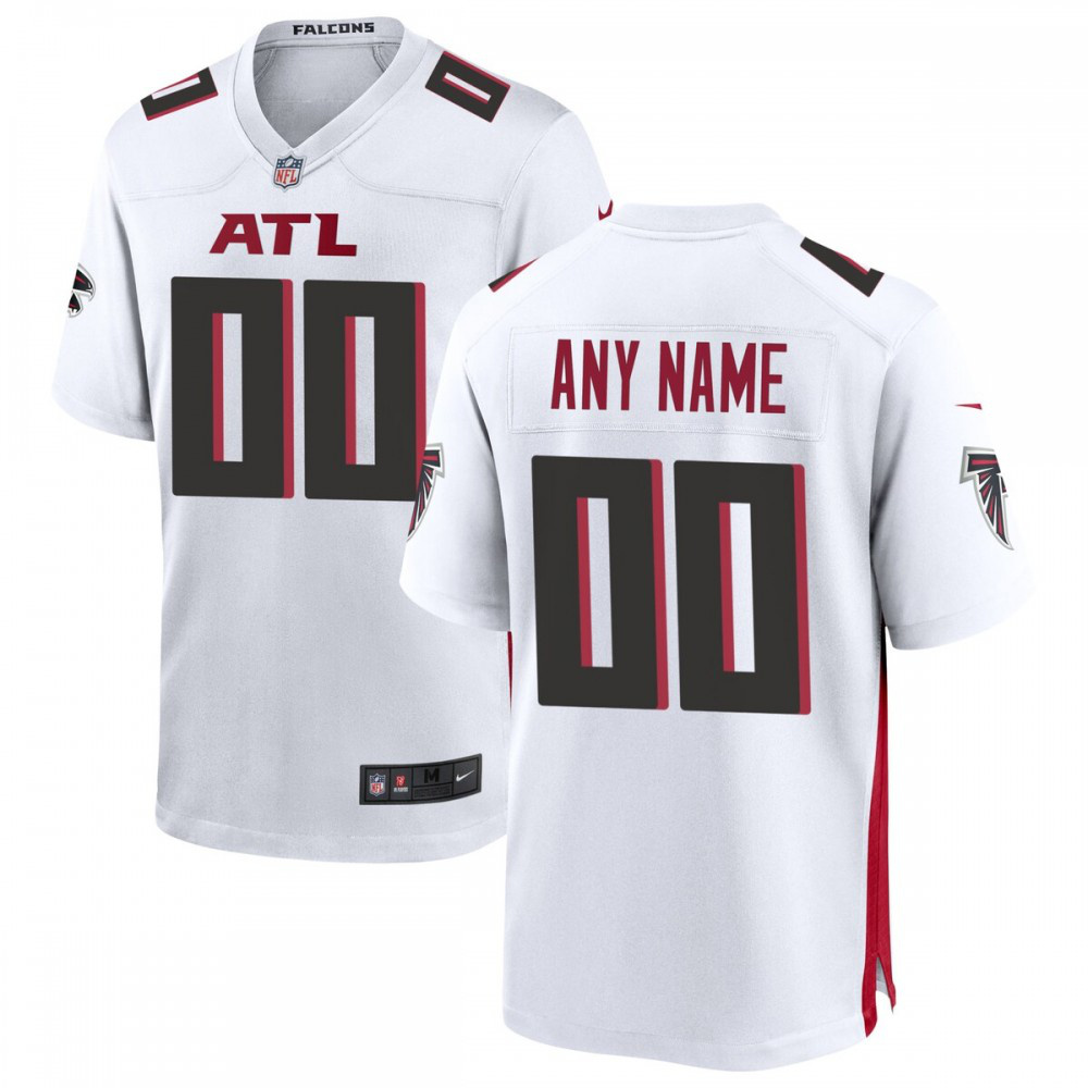 Atlanta Falcons Nike Custom Game Jersey - White-GridironStore